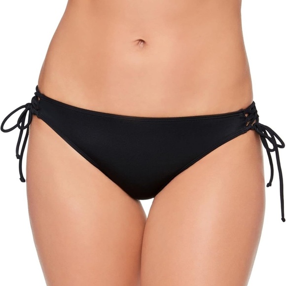 Salt & Cove Other - SALT + COVE Black Side Tie Bikini Bottom XL NWT Lined Swim Separate